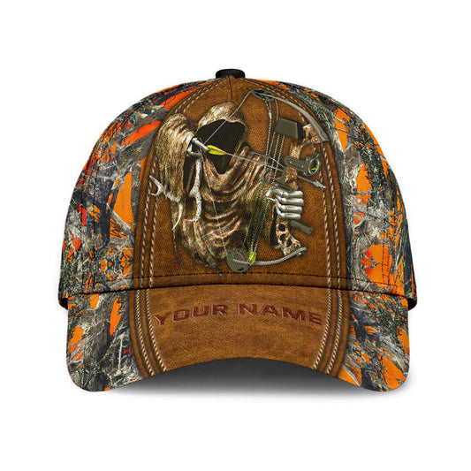 Christianartbag Hat, Personalized Name Classic Cap with Bow Hunting Design, Personalized Hat, Christian Hat, CABHAT04141223. - Christian Art Bag