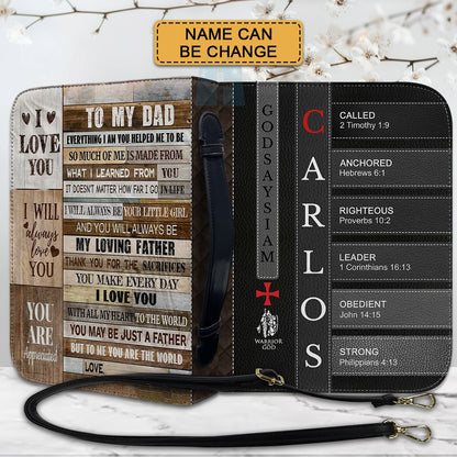 CHRISTIANARTBAG Bible Cover - Uncover the sacred meaning of your name - Family Bible Cover - Personalized Bible Cover, CABBBCV02080924.