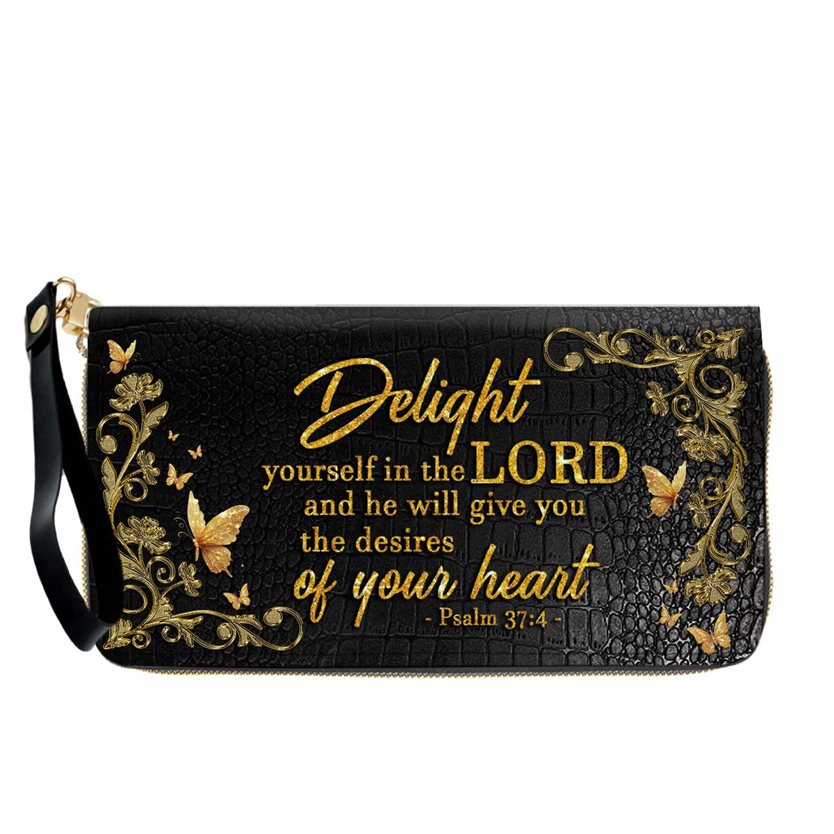 Personalized Leather Handbag with Custom Name & Bible Verse - Personalized Christian Leather Handbag & Wallet Set | CHRISTIANARTBAG™
