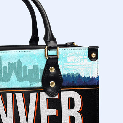 Denver Mountain Vista Leather Handbag by CHRISTIANARTBAG – Nature Meets Metro Elegance - CABLTHB06010424.