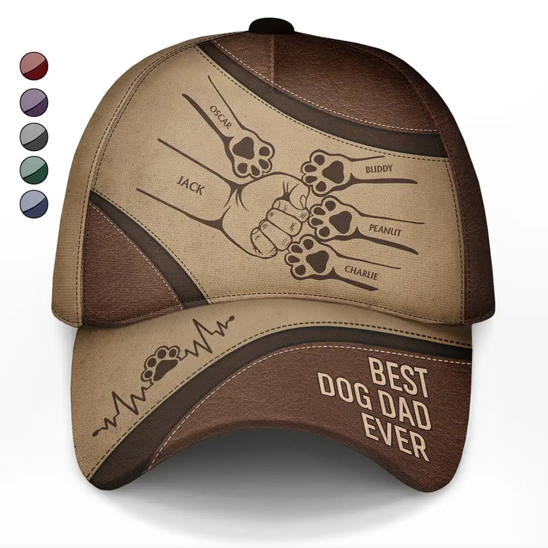 Christianartbag Cap, Dog Cat Hand Punch Best Friends For Life Cap, Personalized Cap, Cap for Dad, CABCAP05230524.