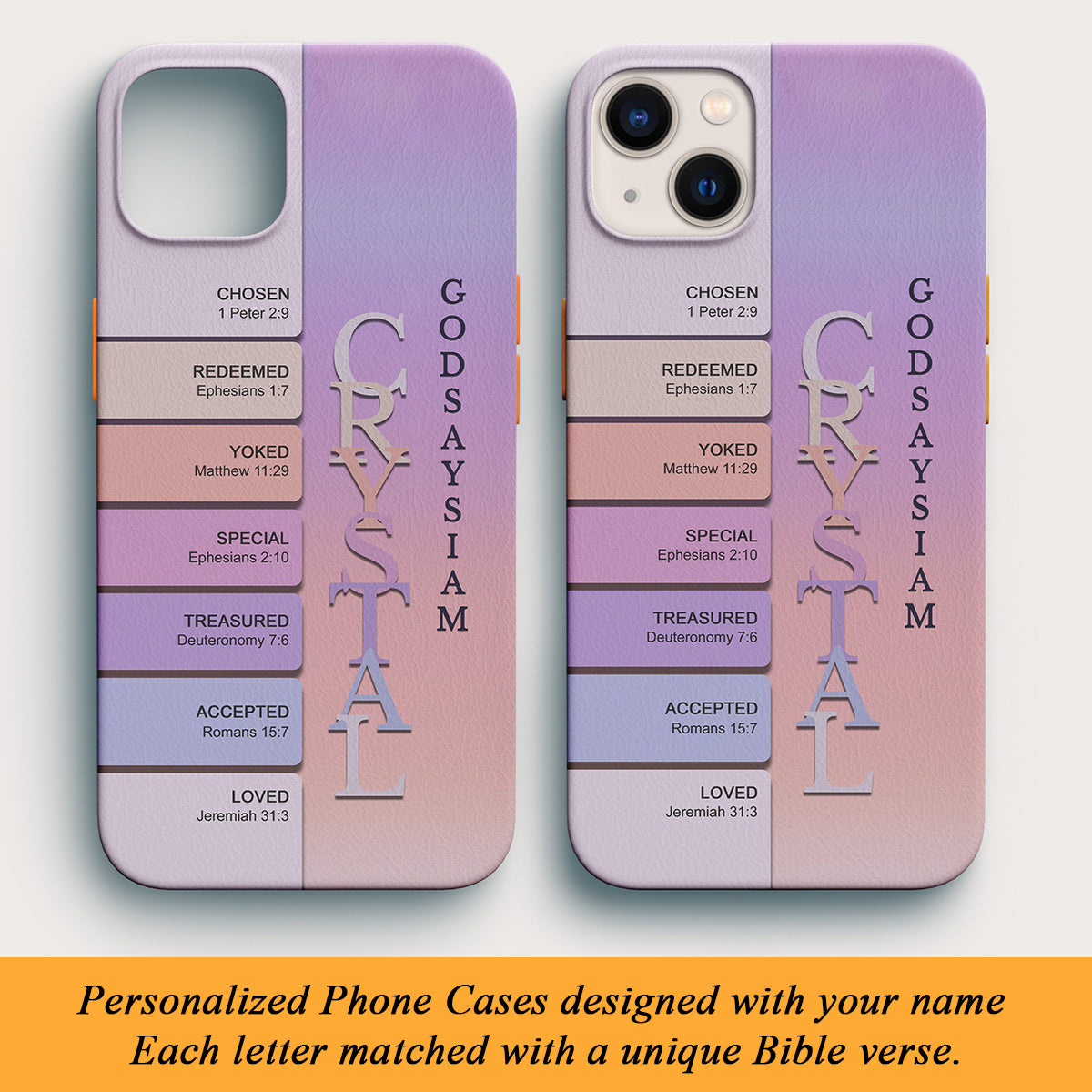 Christianartbag Phone Case, Uncover the sacred meaning of your name, Personalized Phone Case, Christian Phone Case,  Jesus Phone Case,  Bible Verse Phone Case.