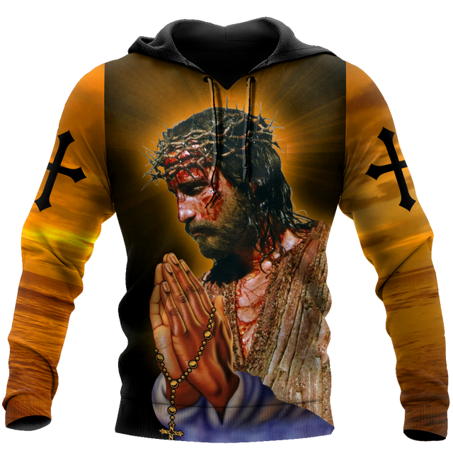 Jesus Take My Hand Hoodie Faith Based Clothing Christian All Over Print 3D Hoodie - Gifts for Christians