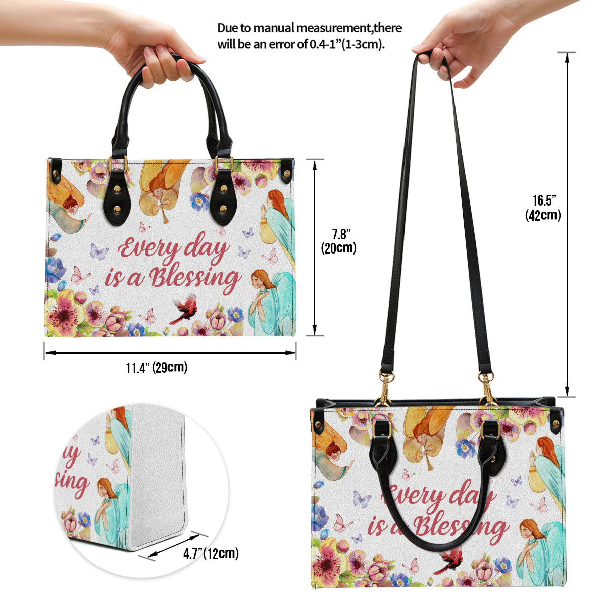Christianartbag Handbag, Every Day Is A Blessing, Personalized Gifts, Gifts for Women, Christmas Gift. - Christian Art Bag