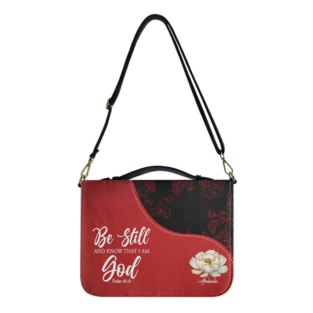 Personalized Red Bible Cover with Scripture | Custom Christian Gift for Women & Men