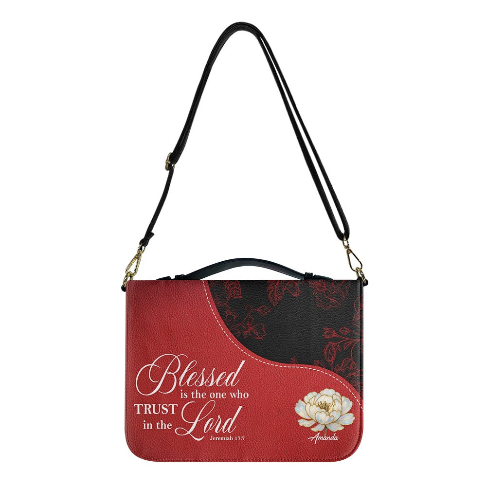 Personalized Red Bible Cover with Scripture | Custom Christian Gift for Women & Men