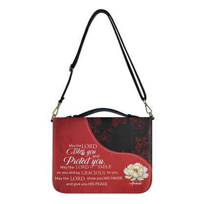 Personalized Red Bible Cover with Scripture | Custom Christian Gift for Women & Men