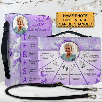 CHRISTIANARTBAG Bible Cover Faith Map - Uncover the sacred meaning of your name - A Special Christian Gift for Moms - Personalized Bible Cover, CABBBCV0121325