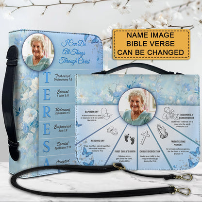 CHRISTIANARTBAG Bible Cover Faith Map - Uncover the sacred meaning of your name - A Special Christian Gift for Moms - Personalized Bible Cover, CABBBCV0121325