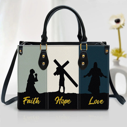 Christianartbag Handbag, Faith Hope Love, Personalized Gifts, Gifts for Women, Christmas Gift. - Christian Art Bag