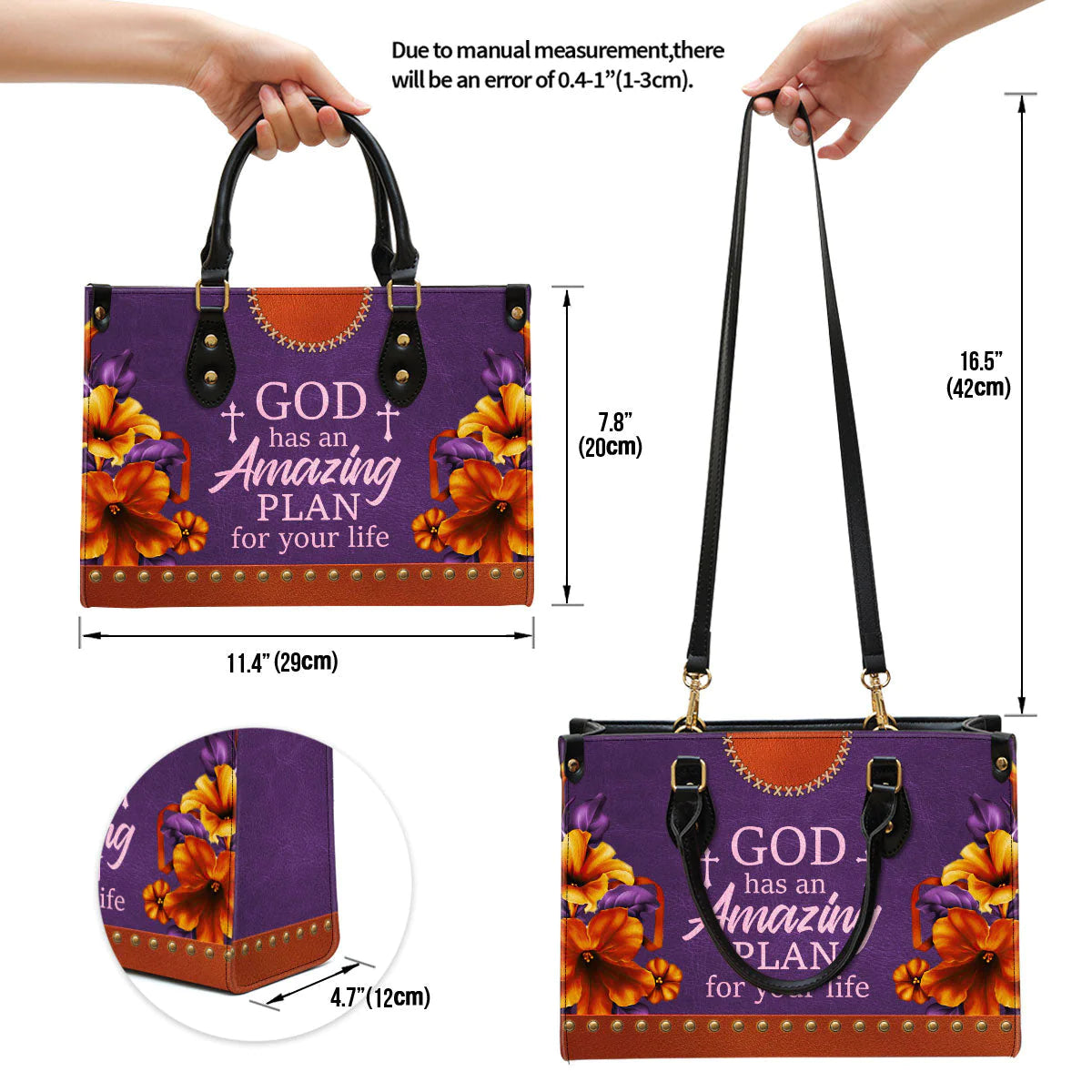 Christianartbag Handbag, God Has An Amazing Plan For Your Life, Personalized Gifts, Gifts for Women, Christmas Gift. - Christian Art Bag