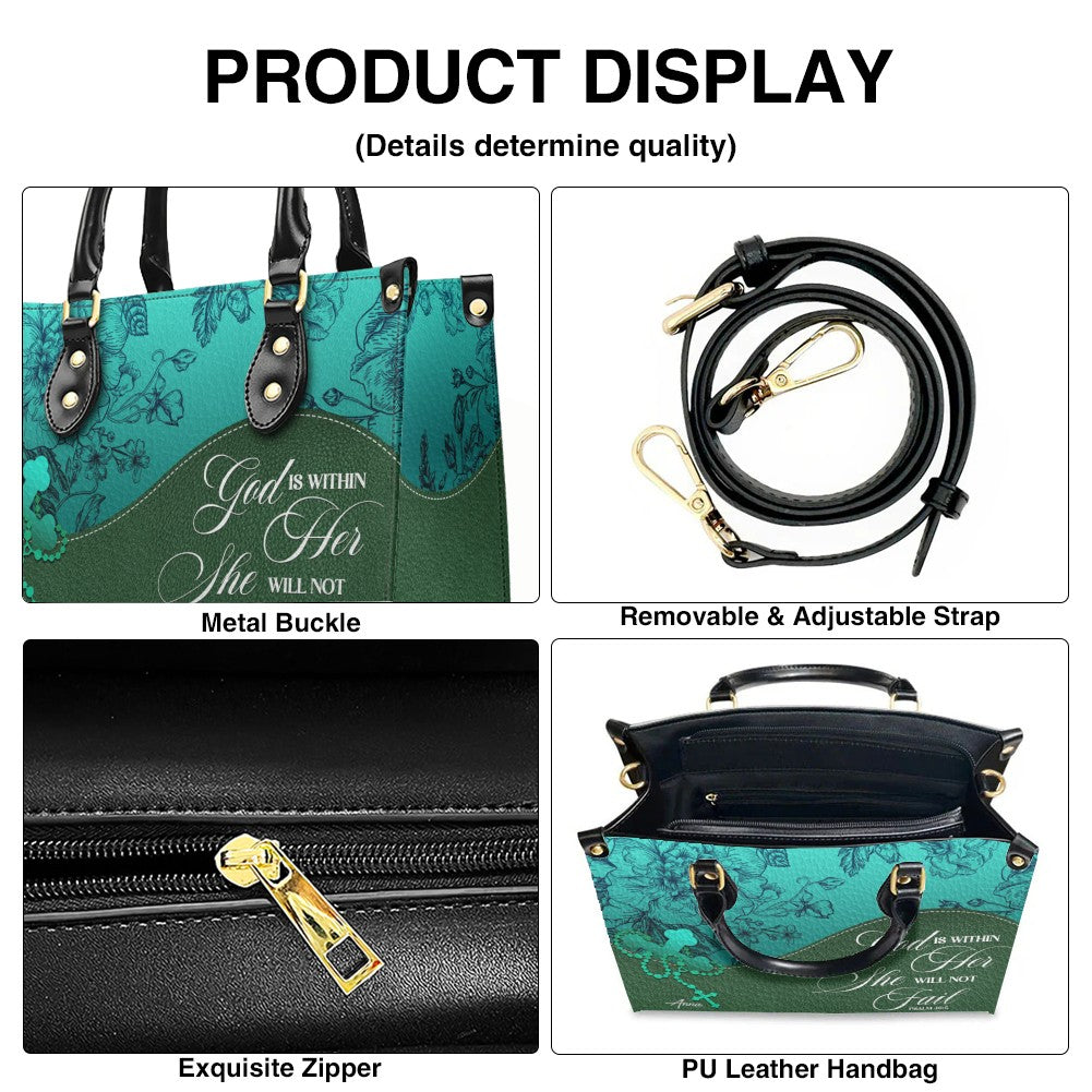 Personalized Leather Handbag Set – Custom Name Christian Purse with Bible Verse | CHRISTIANARTBAG Faith Gift for Women
