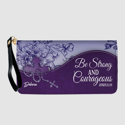 Personalized Christian Leather Handbag and Long Wallet Set – Custom Name, Faith-Inspired Gift for Women