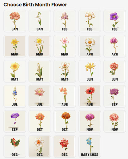 Uncover the sacred meaning of your name - Custom Name & Month Flower - Personalized Leather Handbag - CHRISTIANARTBAG 01181125