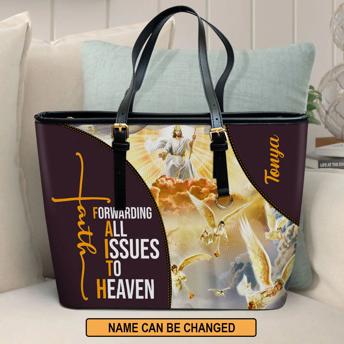 Christianartbag Handbag, Forwarding All Issues To The Heaven, Personalized Gifts, Gifts for Women, Christmas Gift. - Christian Art Bag