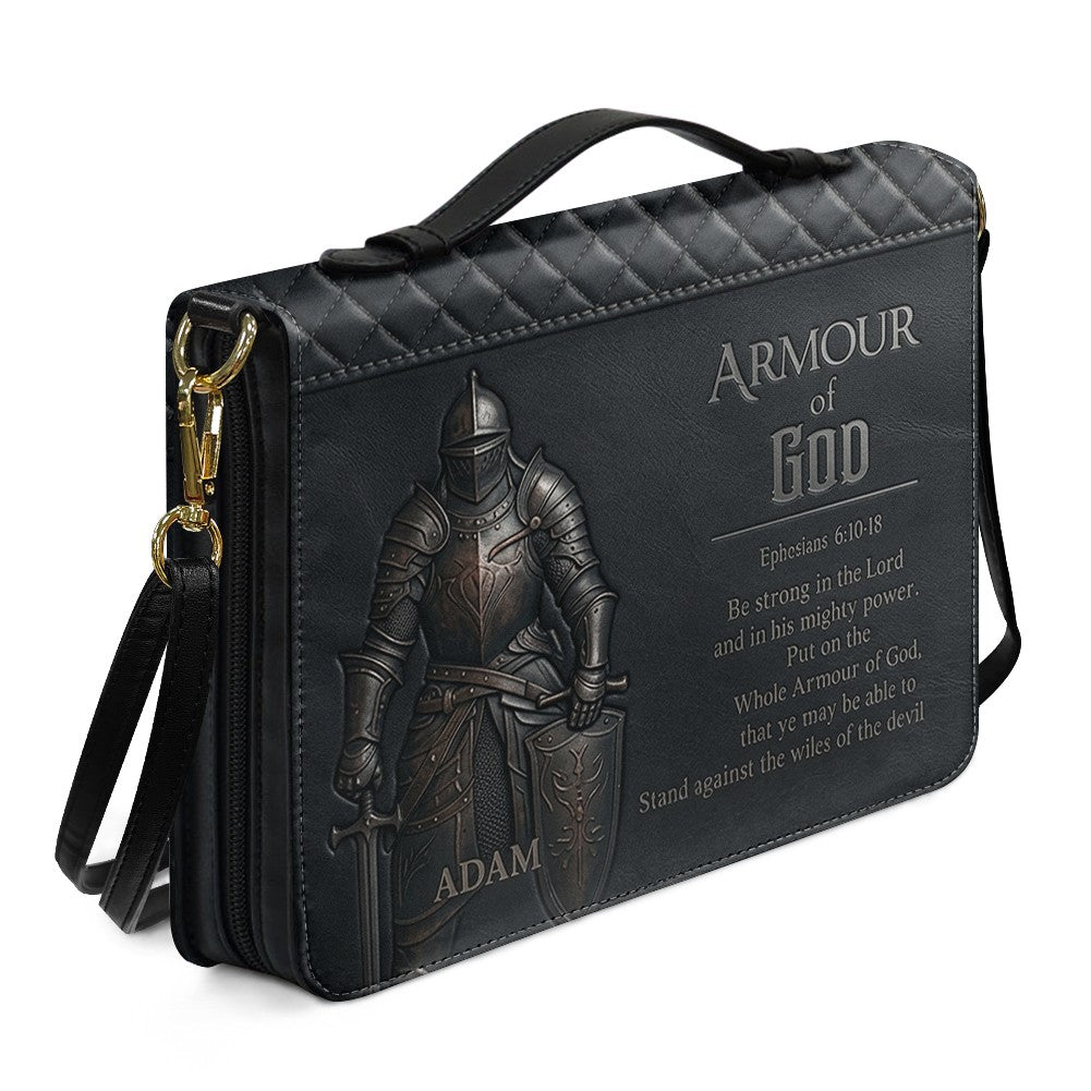 CHRISTIANARTBAG Personalized Armor of God Lion Leather Bible Cover CAB02092426