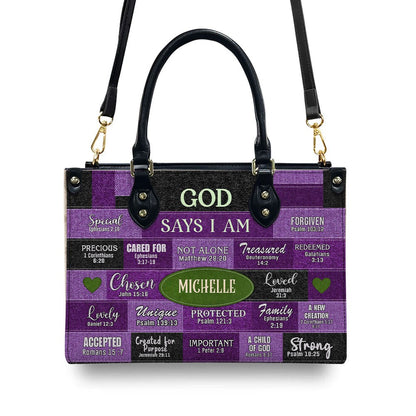 Customized Faith-Inspired Leather Handbag by CHRISTIANARTBAG CABLTHB01080424.