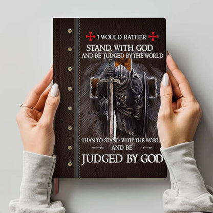 Personalized Leather Notebook – Custom Name with Bible Verses for Each Letter | Christian Gift for Men & Women