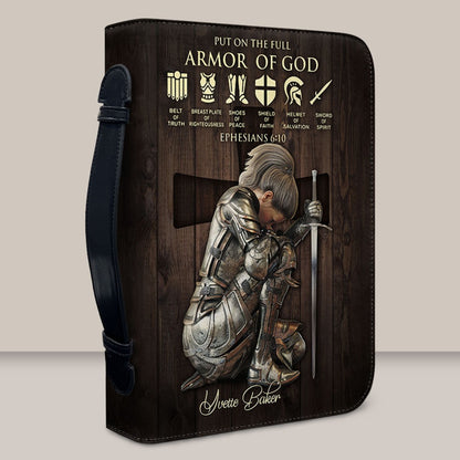 CHRISTIANARTBAG Custom Armor of God Bible Cover - Personalized Faith Accessory - Personalized Bible Cover - Bible Cover For Women, CABBBCV01030823.