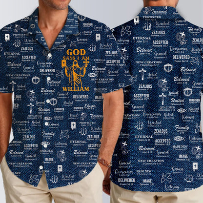 Christianartbag Hawaiian Shirt, GOD Says I Am Hawaiian Shirt, Christian Hawaiian Shirts For Men & Women, CABHWS0181225