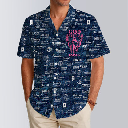 Christianartbag Hawaiian Shirt, GOD Says I Am Hawaiian Shirt, Christian Hawaiian Shirts For Men & Women, CABHWS0181225