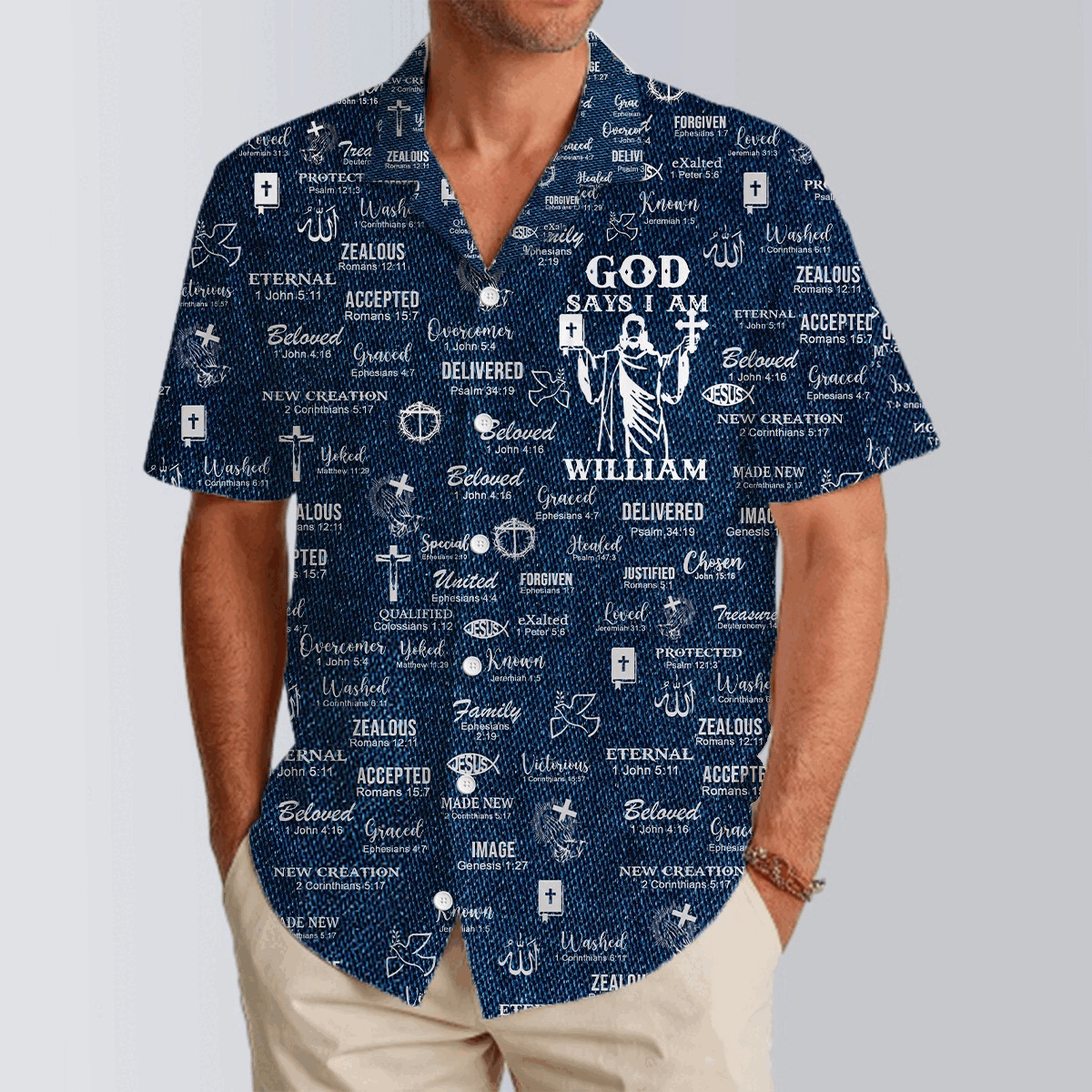 Christianartbag Hawaiian Shirt, GOD Says I Am Hawaiian Shirt, Christian Hawaiian Shirts For Men & Women, CABHWS0181225