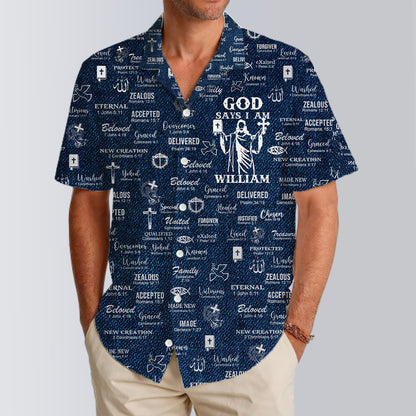 Christianartbag Hawaiian Shirt, GOD Says I Am Hawaiian Shirt, Christian Hawaiian Shirts For Men & Women, CABHWS0181225