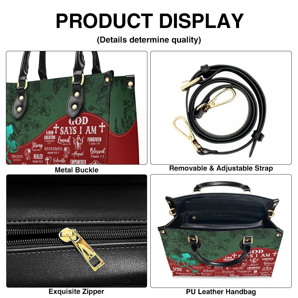 Personalized Leather Handbag with Custom Name – Premium Christian Purse by CHRISTIANARTBAG