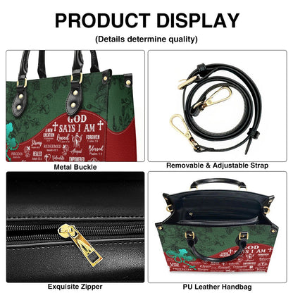 Personalized Leather Handbag with Custom Name – Premium Christian Purse by CHRISTIANARTBAG