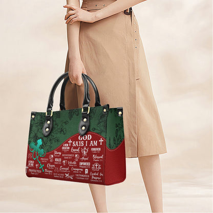 Personalized Leather Handbag with Custom Name – Premium Christian Purse by CHRISTIANARTBAG