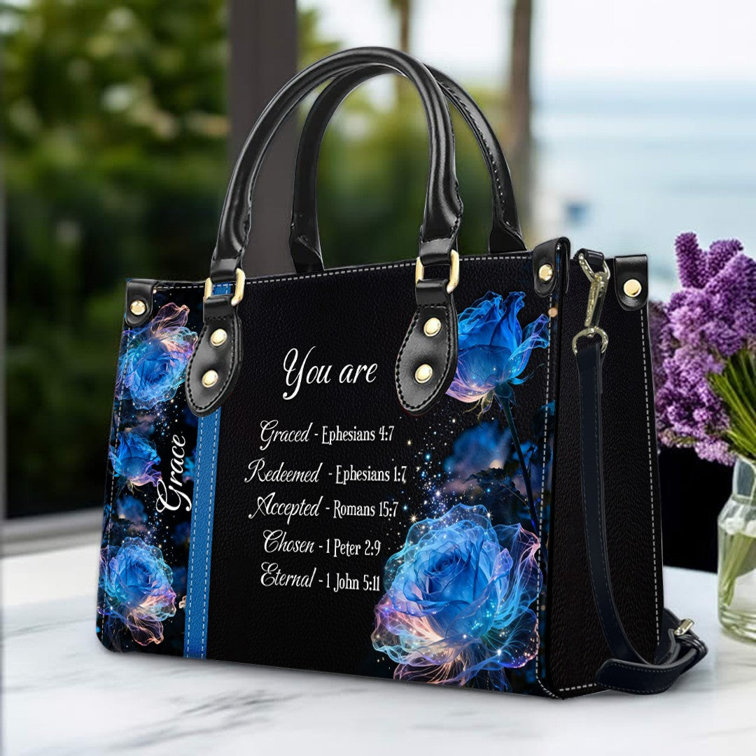 Personalized Leather Handbag with Bible Verses – Custom Christian Gift for Women | CHRISTIANARTBAG CAB010202426