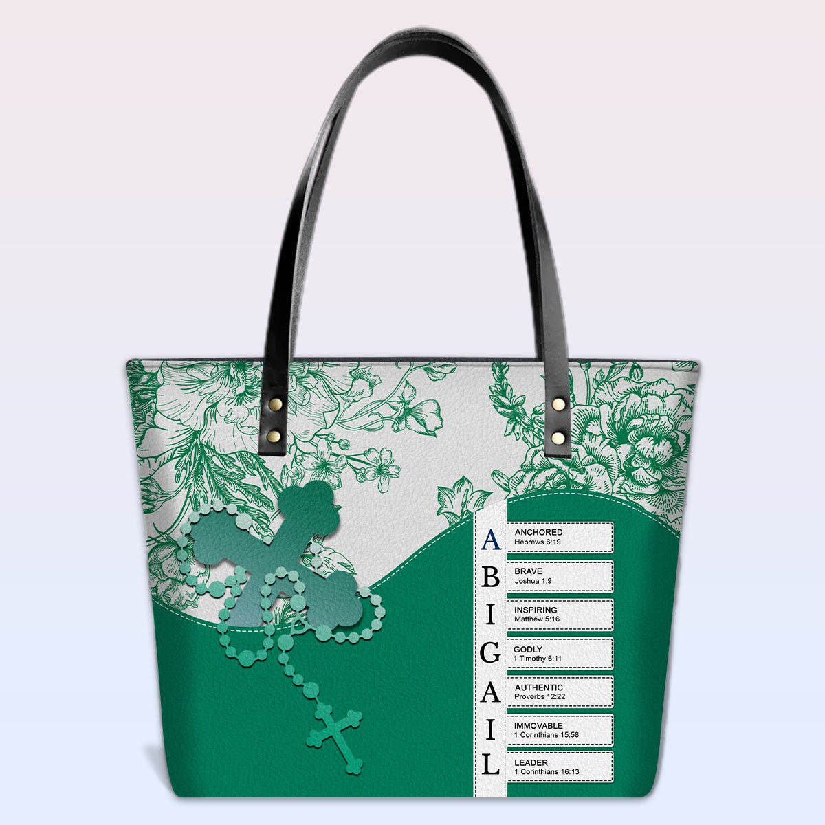 Luxury Personalized Tote Bag for Women – Christian Bible Verse Gift | CHRISTIANARTBAG