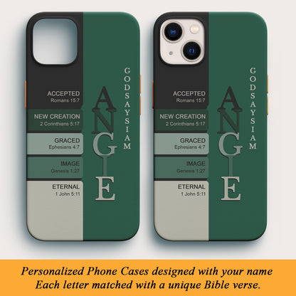 Christianartbag Phone Case, Uncover the sacred meaning of your name, Personalized Phone Case, Christian Phone Case,  Jesus Phone Case,  Bible Verse Phone Case.