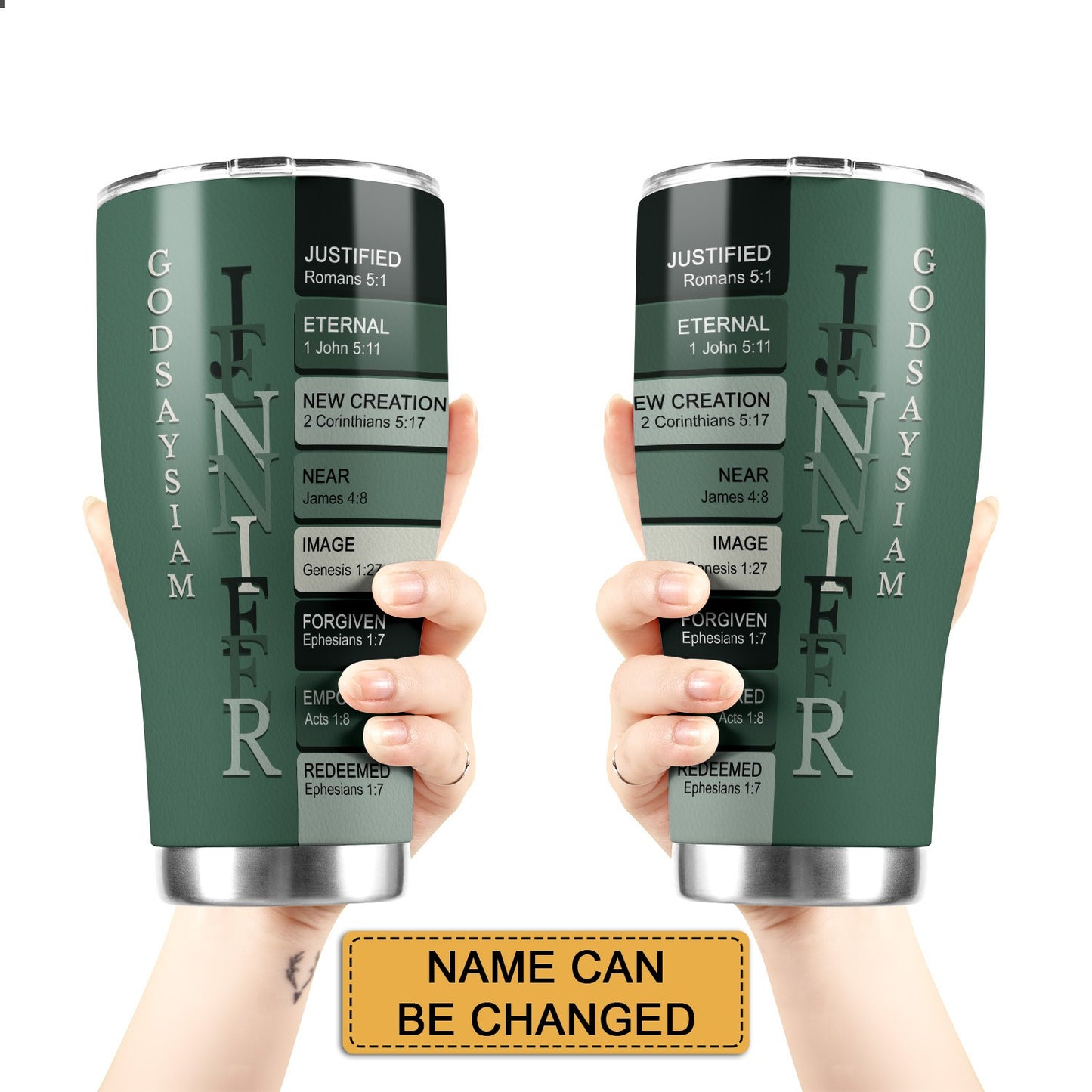 Christianartbag Drinkware, Uncover The Sacred Meaning Of Your Name, Personalized Tumbler, Christian Gifts, CABTB014825