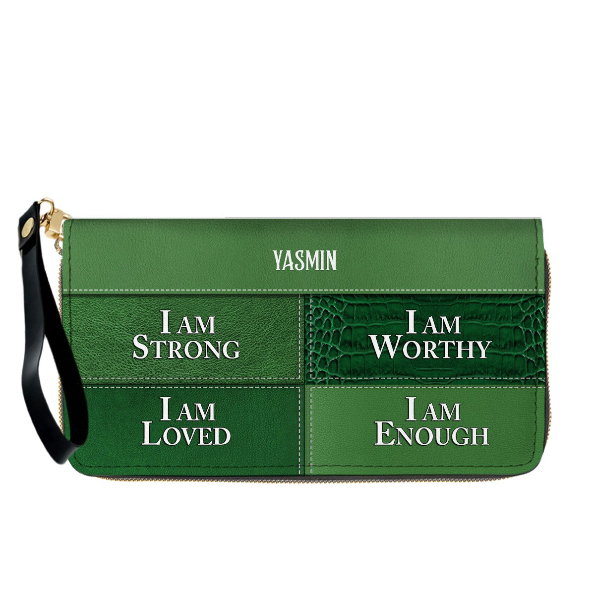 CHRISTIANARTBAG Personalized Leather Handbag & Long Wallet Set