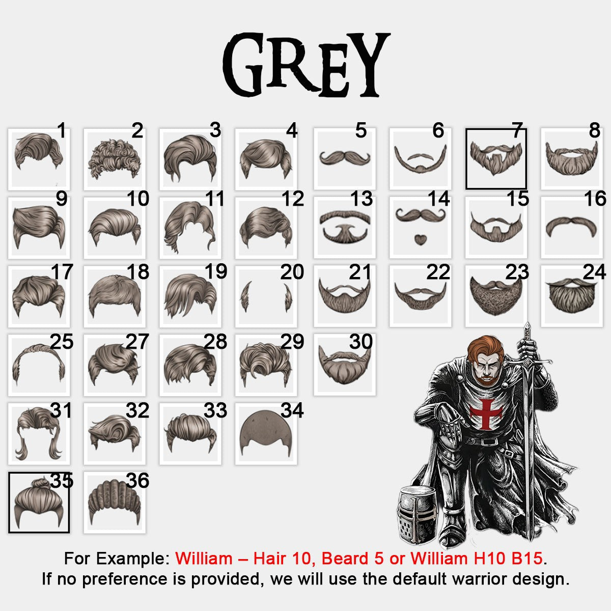 Personalized Christian Hawaiian Shirt – Custom Name, Hair & Beard Style Warrior of Christ Design