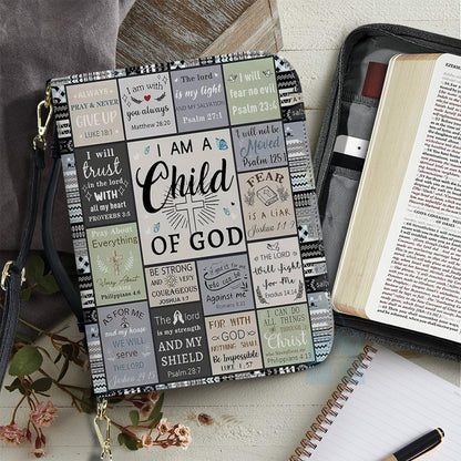 CHRISTIANARTBAG Bible Cover - I Am Child Of GOD - Personalized Bible Cover, CABBBCV07120824.