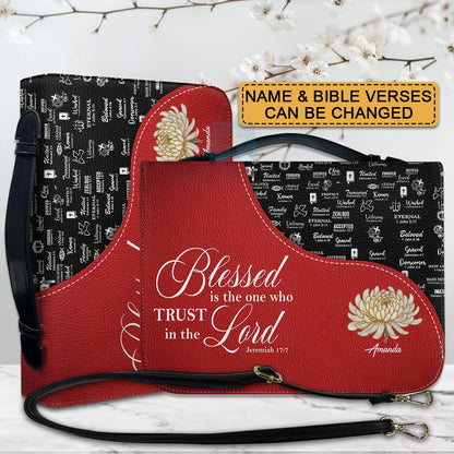 Personalized Red Bible Cover with Scripture | Custom Christian Gift for Women & Men