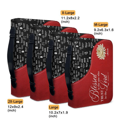 Personalized Red Bible Cover with Scripture | Custom Christian Gift for Women & Men