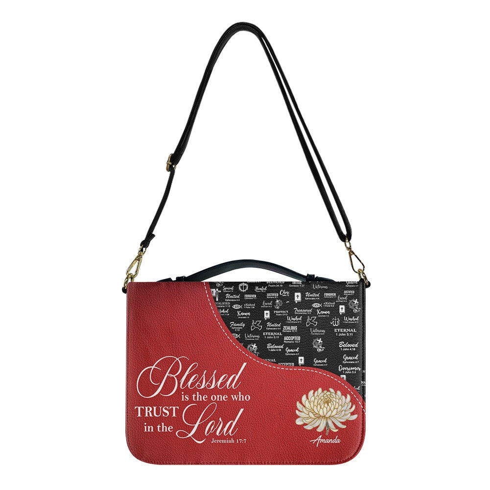 Personalized Red Bible Cover with Scripture | Custom Christian Gift for Women & Men