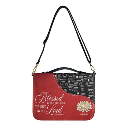 Personalized Red Bible Cover with Scripture | Custom Christian Gift for Women & Men