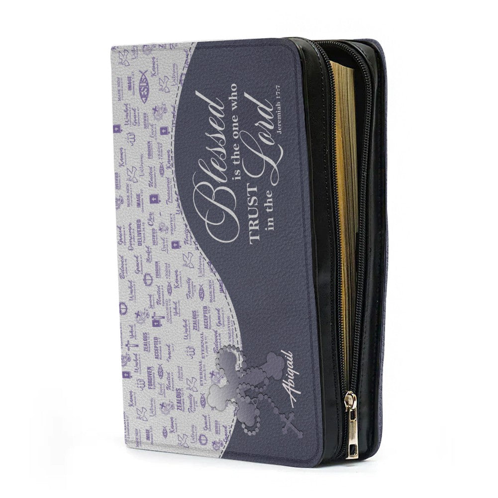 Blessed Is The One Personalized Bible Cover | CHRISTIANARTBAG Custom Scripture Book Cover