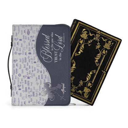 Blessed Is The One Personalized Bible Cover | CHRISTIANARTBAG Custom Scripture Book Cover