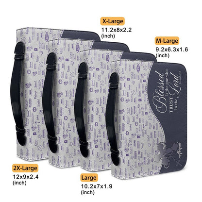 Blessed Is The One Personalized Bible Cover | CHRISTIANARTBAG Custom Scripture Book Cover