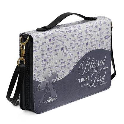 Blessed Is The One Personalized Bible Cover | CHRISTIANARTBAG Custom Scripture Book Cover