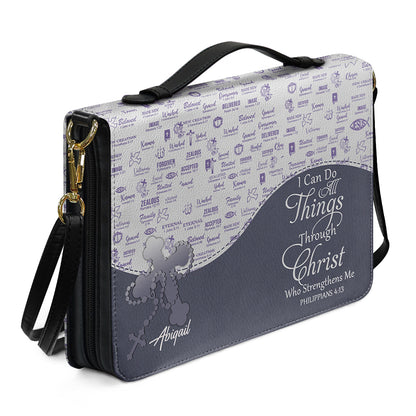 Blessed Is The One Personalized Bible Cover | CHRISTIANARTBAG Custom Scripture Book Cover