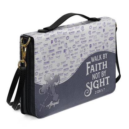 Blessed Is The One Personalized Bible Cover | CHRISTIANARTBAG Custom Scripture Book Cover