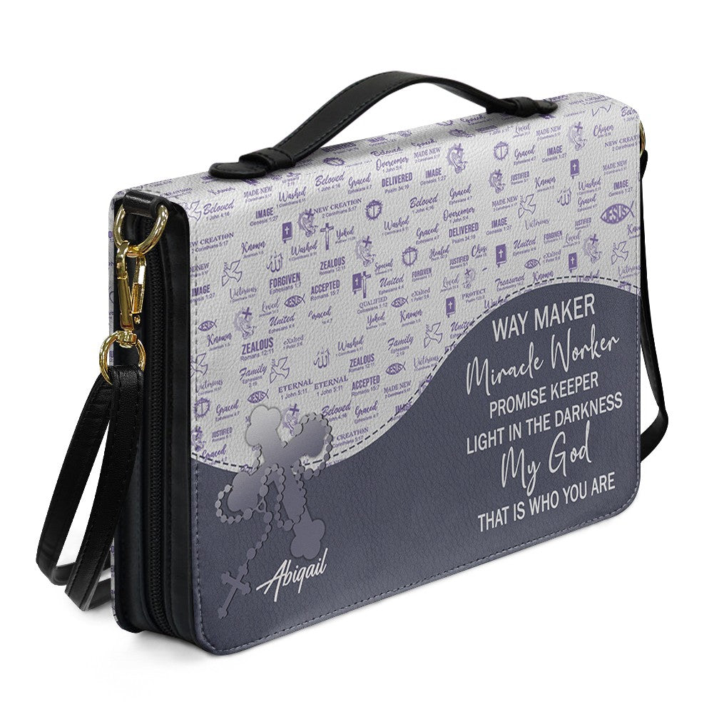 Blessed Is The One Personalized Bible Cover | CHRISTIANARTBAG Custom Scripture Book Cover