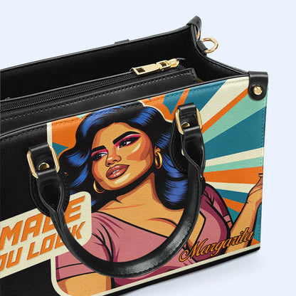 Bold & Beautiful: 'I Made You Look' Pop Art Leather Purse by CHRISTIANARTBAG CABLTHB01020424.