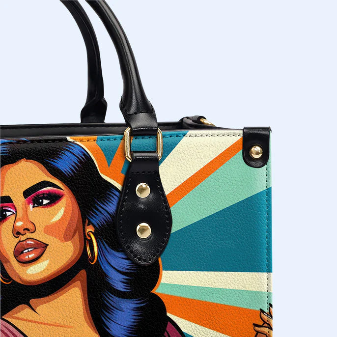 Bold & Beautiful: 'I Made You Look' Pop Art Leather Purse by CHRISTIANARTBAG CABLTHB01020424.